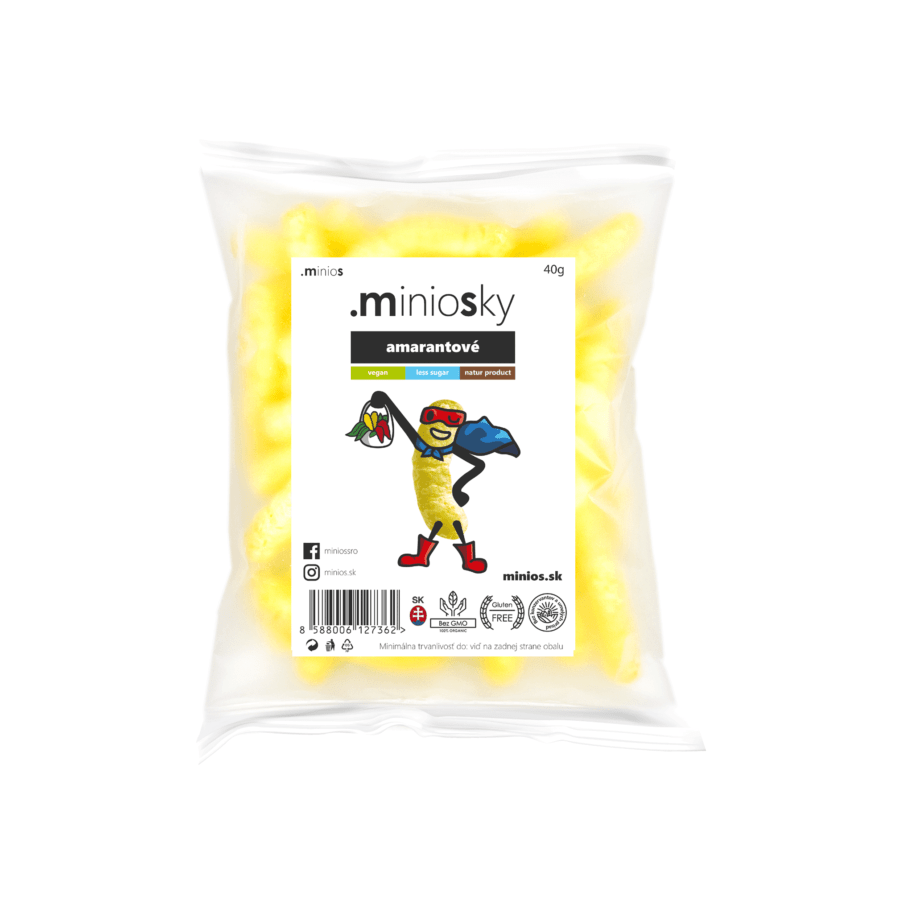 Minios - Miniosky Amarantové - kukuričné chrumky